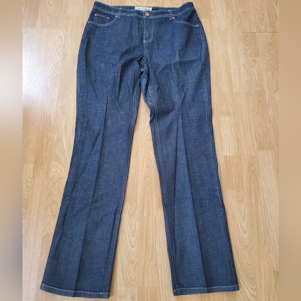 Faded Glory Mid Rise Straight Classic Jeans 34x35